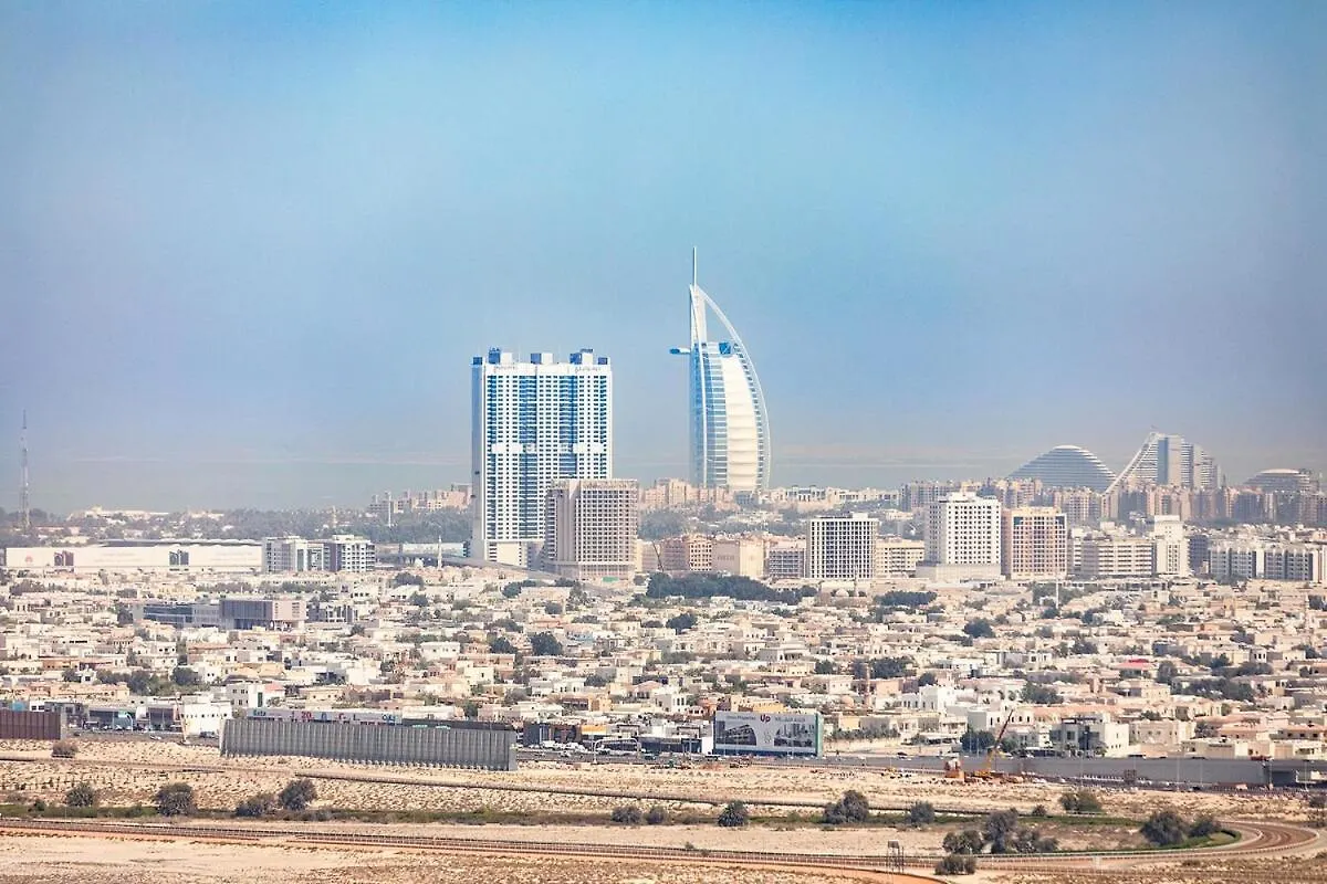 Celestial View 1Bdr Apartment In Jvc Dubaj 0*,